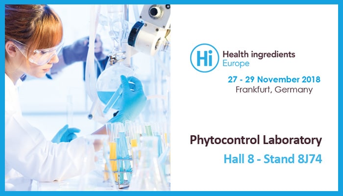 Phytocontrol present for the HIE (Health Ingredient Europe & Natural Ingredient) 2018